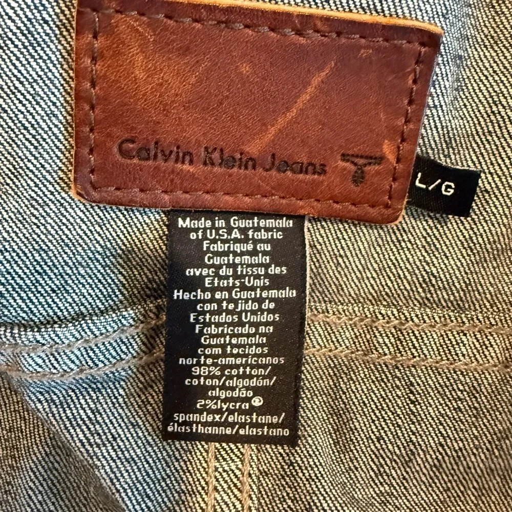 Calvin Klein Jeans Vintage Denim Jacket SZ L - Picture 3 of 16